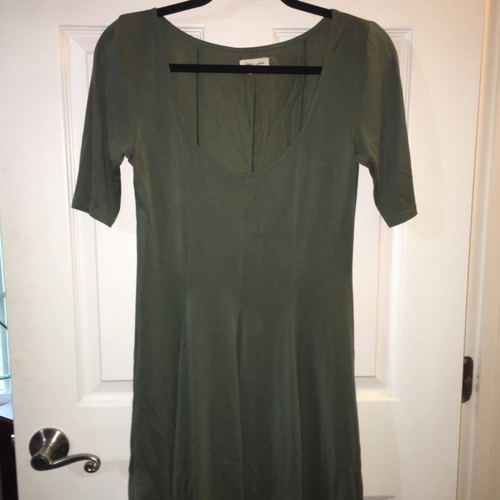 Olive green dress